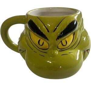 The Grinch Sculpted 3D Ceramic Mug Cup 16oz Dr Seuss Enterprises